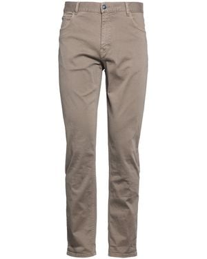 40weft Taupe Pants Cotton, Elastane - Gray