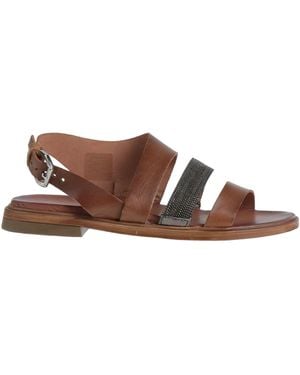 Mjus Sandals Leather - Brown