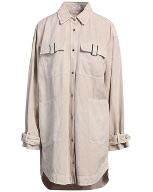 Brunello Cucinelli Embellished Denim Jacket - Natural