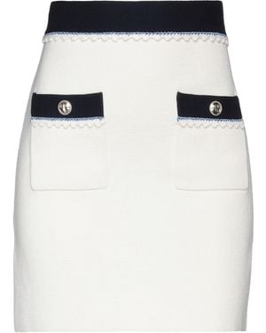 Maje Mini Skirt Cotton - White