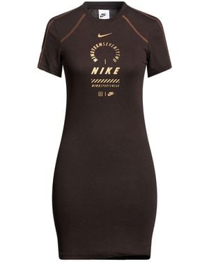 Nike Mini Dress Polyester, Cotton, Viscose - Black