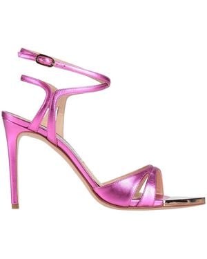 FRANCESCO SACCO Fuchsia Sandals Leather - Pink