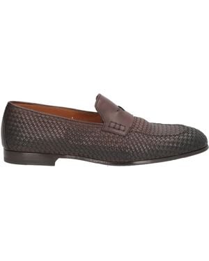 Doucal's Dark Loafers Leather - Gray