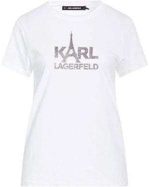 KARL LAGERFELD T-Shirt Cotton - White