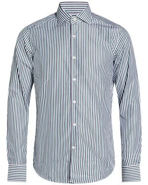 Ghirardelli Emerald Shirt Cotton - Blue
