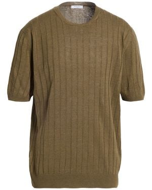 Boglioli Military Sweater Linen, Cotton - Green