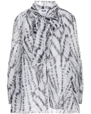 MSGM Top Polyester - Gray