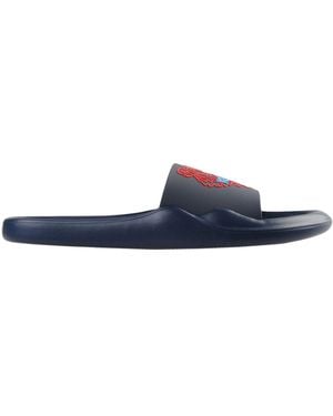 KENZO Sandales Plates Main House Slipper Pvc - Blue