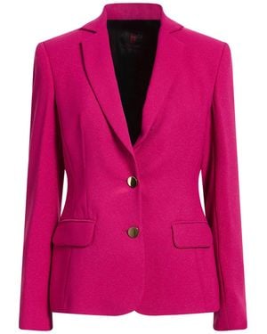 Hanita Fuchsia Blazer Polyester, Elastane - Pink