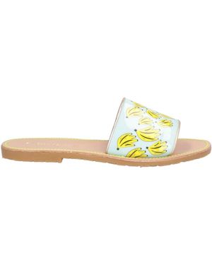 Leo Sandals Textile Fibres - Yellow
