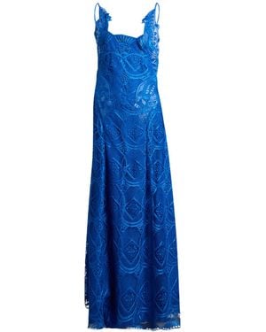 Alberta Ferretti Maxi Dress Polyester - Blue