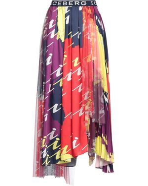 Iceberg Midi Skirt Polyester - White