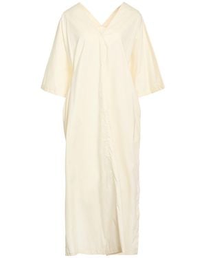 Liviana Conti Cream Midi Dress Cotton, Polyamide, Elastane - White