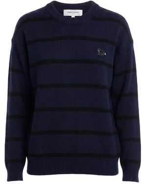 Maison Kitsuné Sweater Wool - Blue