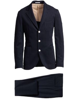 Brunello Cucinelli Midnight Suit Wool - Blue
