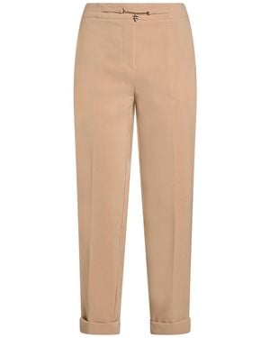Fracomina Pants Polyester, Elastane - Natural