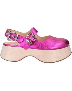 Agl Attilio Giusti Leombruni Court Shoes Leather - Pink