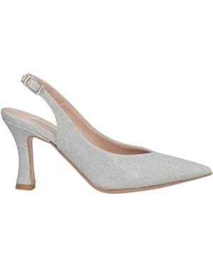 VICTORIA CHRIS Napoli Pumps Textile Fibers - White