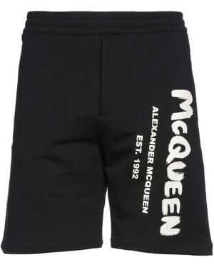 McQueen Shorts & Bermuda Shorts - Black
