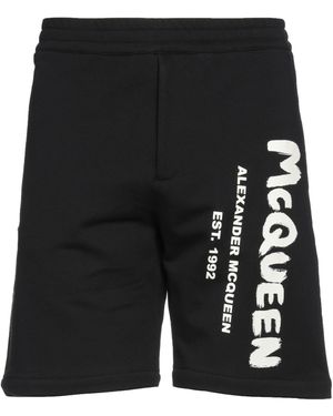 McQueen Shorts & Bermuda Shorts - Black