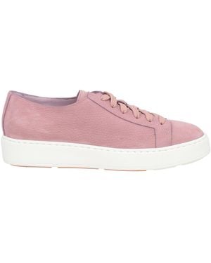 Santoni Mauve Trainers Leather - Pink