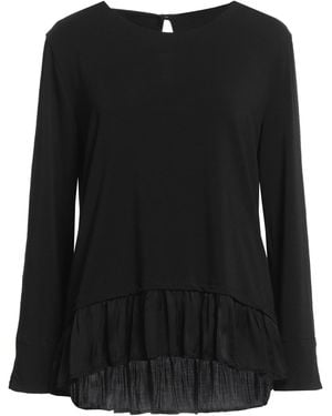 ALESSIA SANTI T-Shirt Polyester, Viscose, Elastane - Black