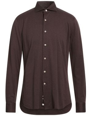Alessandro Gherardi Chocolate Shirt Cotton - Brown