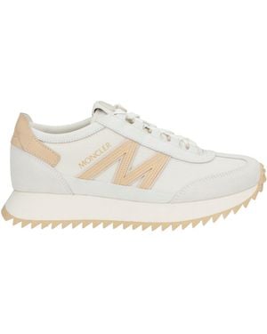 Moncler Sneakers Leather, Textile Fibers - White