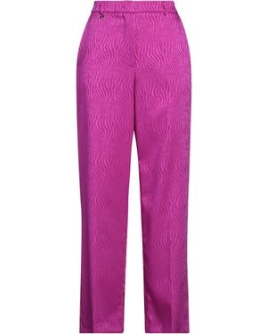 Kontatto Fuchsia Trousers Polyester, Elastane - Pink