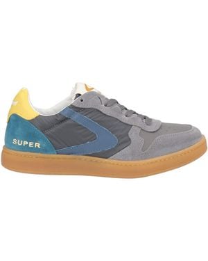 Valsport Charcoal Trainers Leather, Textile Fibres - Blue