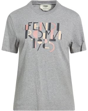 Fendi T-Shirt Cotton, Polyester, Polyamide, Elastane - Grey