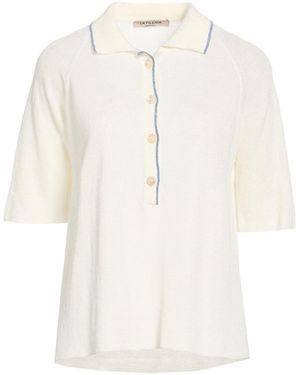 La Fileria Polo Shirt Linen - White