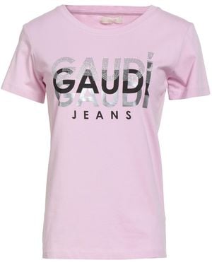 GAUDI Jeans T-Shirt Cotton, Elastane - Pink