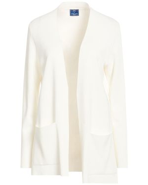 Fedeli For Bongenie Grieder Cardigan Viscose, Organic Cotton - White