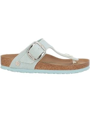 Birkenstock Thong Sandal Textile Fibres - White