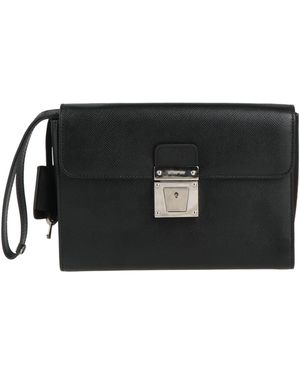 Serapian Handbag Leather - Black
