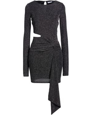 Patrizia Pepe Mini Dress Polyamide, Metallic Fiber, Elastane - Black