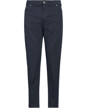 Department 5 High-Rise Tapered Stretch Denim Jeans - Blue