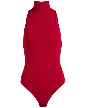 ANDAMANE Burgundy Bodysuit Polyester, Elastane - Red