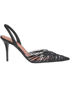 AMINA MUADDI Court Shoes Leather, Synthetic Material - Metallic