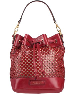 The Bridge Handbag Leather - Red