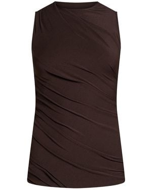 Rick Owens Top Viscose, Polyamide, Elastane - Brown
