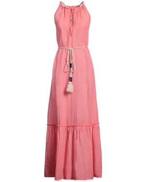 120% Lino Maxi-Kleid - Pink