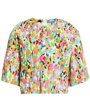 MSGM Fuchsia Top Cotton, Polyester - White