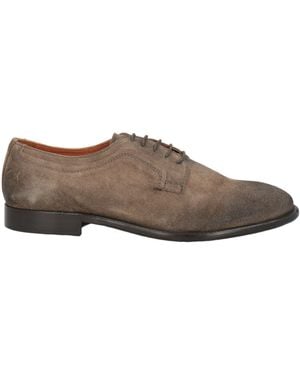 Pawelk's Taupe Lace-Up Shoes Leather - Brown