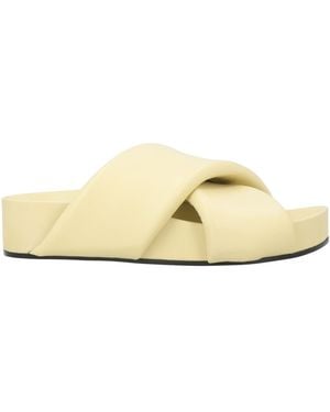 Jil Sander Sandals Leather - Natural