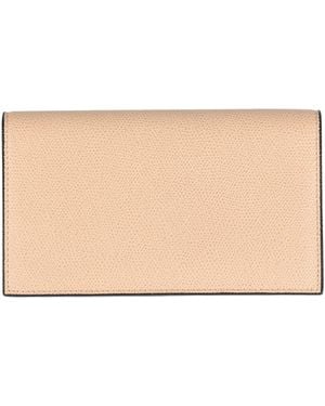 Valextra Wallet Leather - Natural