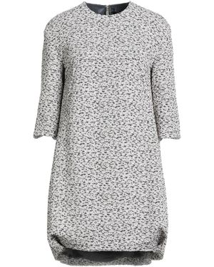 Rochas Light Mini Dress Polyester, Polyamide, Metallic Polyester, Elastane - Gray