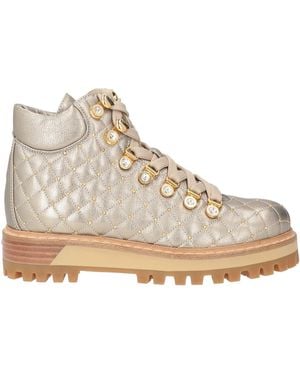 Le Silla Ankle Boots Textile Fibers, Shearling - Natural