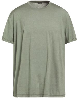 Kiton Military T-Shirt Silk, Cotton - Green